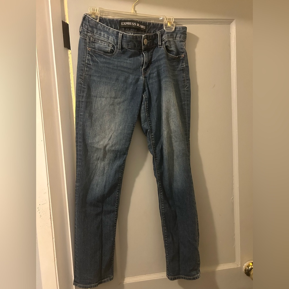 Express Women's Skinny Jeans in Classic Blue
